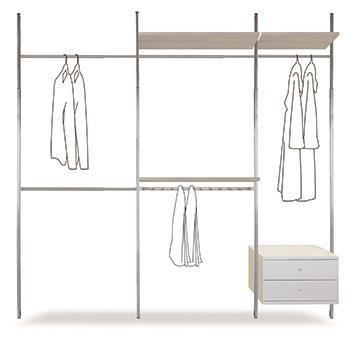 Wardrobe Interior Aura Storage Kit 9 (2250mm - 2850mm wide)